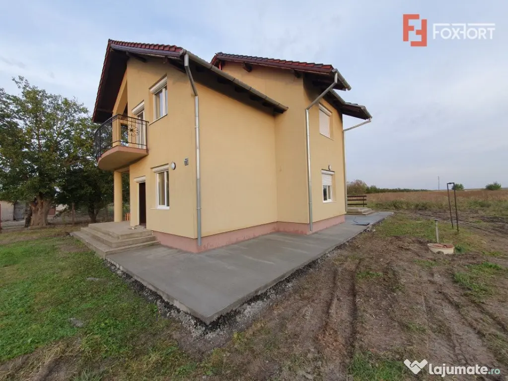 Vila cu 5 camere, 236 mp, teren 5805 mp, gaz, Brestea - Dent - Brestea (Timis)