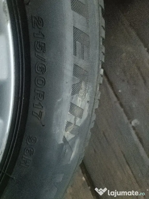 jante aliaj 5x114,3 cu anvelope iarna 215 60 17