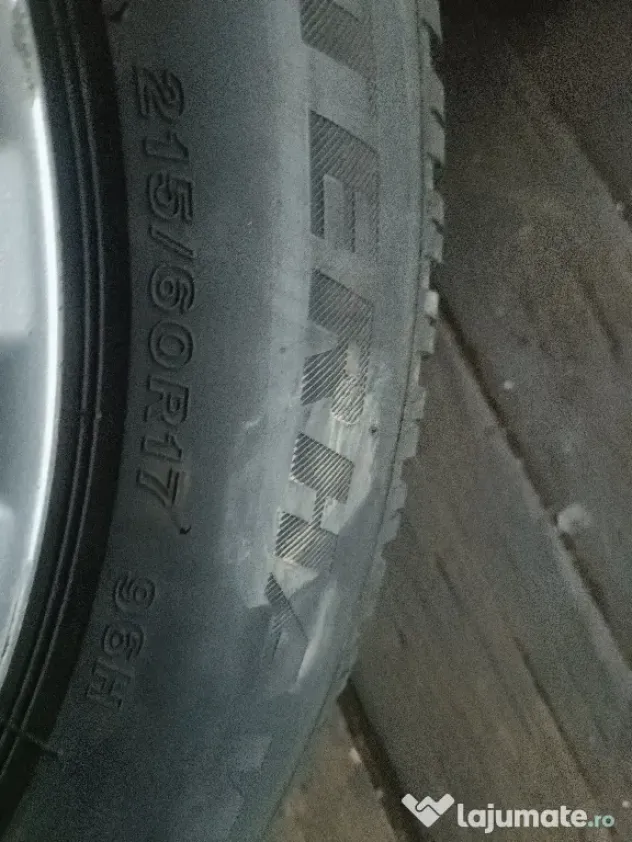 jante aliaj 5x114,3 cu anvelope iarna 215 60 17