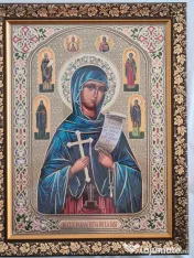 Icoana SF Paraschieva,Maica Domnului,Ierusalima-Relief 