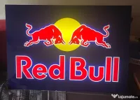 Panou Luminos Red Bull Original Alrec 69x49 cm - Casetă Luminoasă Bar / Man Cave 