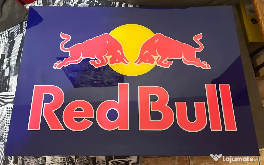 Panou Luminos Red Bull Original Alrec 69x49 cm - Casetă Luminoasă Bar / Man Cave