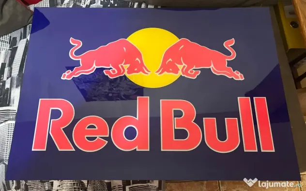 Panou Luminos Red Bull Original Alrec 69x49 cm - Casetă Luminoasă Bar / Man Cave
