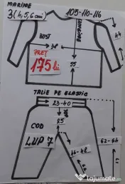 Costum Lup pentru copii3-4-5-6- 7-8-9 ani, 175 lei
