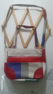 Geantă din piele naturală, de umăr și crossbody, tip messenger 