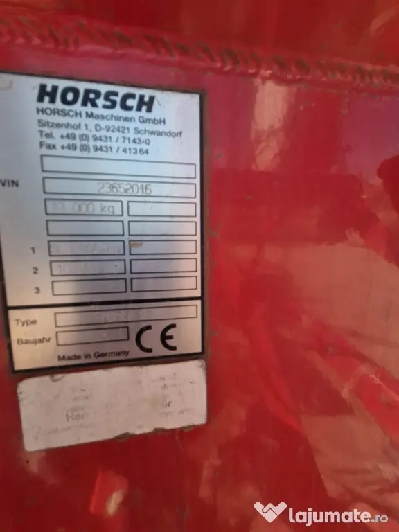 Vand semanatoare Horsh Pronto+Maestro
