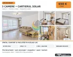 Închiriere 3 camere Cartierul Solar Parcare
