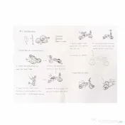 Tricicleta pliabila 2 in 1 pentru copii, reglabila, negru-rosu / ZTS8483 