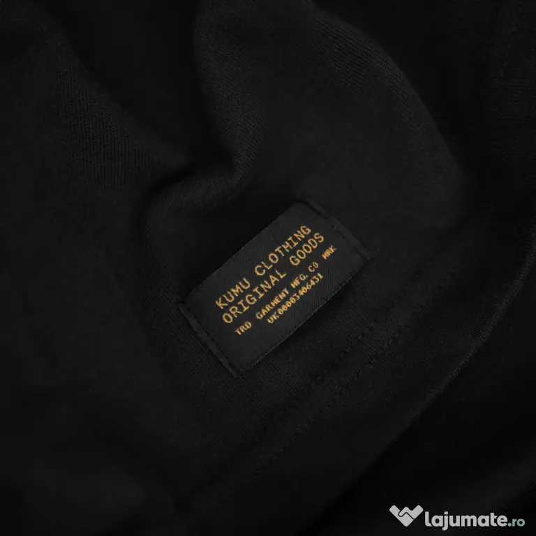 Tricou Kumu Heavyweight Pocket, Negru, marimea XL
