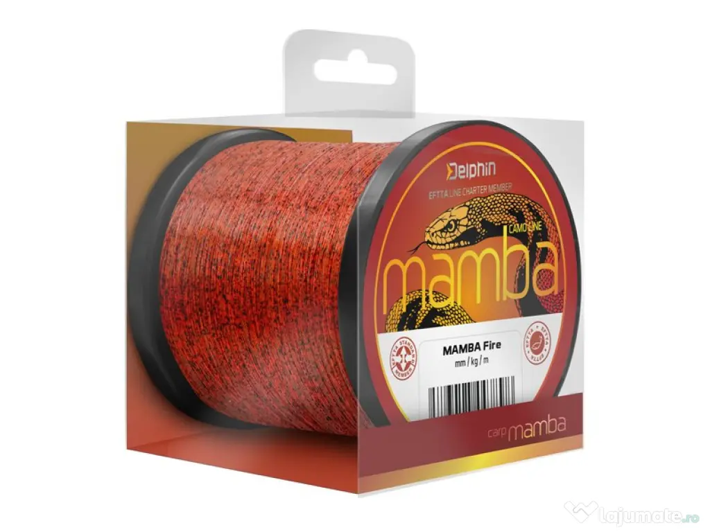Fir monofilament Delphin Mamba Carp, 0.34mm, 8.1kg, 600m
