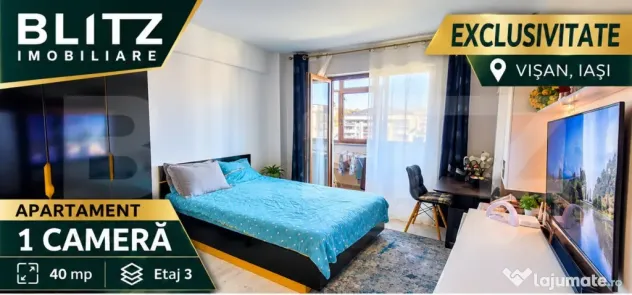 Apartament 1 cameră – Vișan | Exclusivitate | 40 mp | Et - Iasi (Iasi)