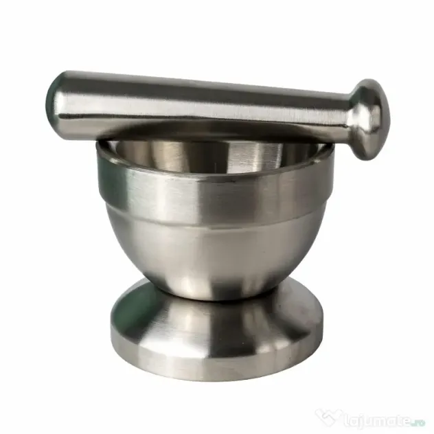 Mojar cu pistil, din inox, diametru 10 cm / ZLN 2645