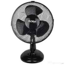 Ventilator de birou Floria, Diametru 26 cm, Putere 25 W, 2 viteze, Functie oscilare / ZLN 1211