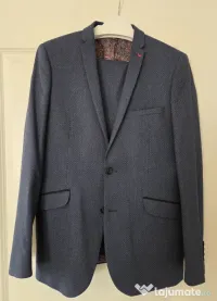 Costum bărbătesc D'S Damat – albastru, mărimea 50 – NOU