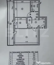 Apartament 2 camere, 48.20 mp, zona Vest 