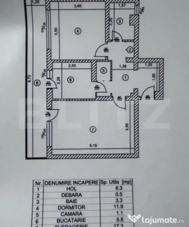 Apartament 2 camere, 48.20 mp, zona Vest - Ploiesti (Prahova)