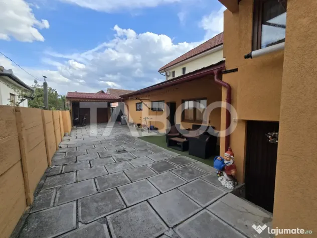 Casa mobilata de vanzare 150 mpu teren 450 mp garaj Piata Cl - Sibiu (Sibiu)
