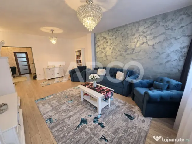 Casa mobilata de vanzare 150 mpu teren 450 mp garaj Piata Cl - Sibiu (Sibiu)