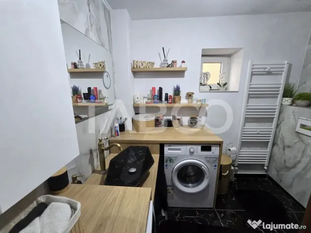 Casa mobilata de vanzare 150 mpu teren 450 mp garaj Piata Cl - Sibiu (Sibiu)