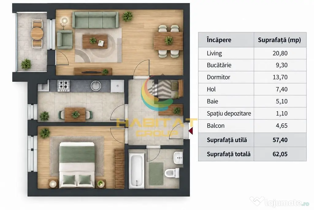 2 camere decomandat - Predare Imediata - Pallady - Bucuresti (Bucuresti-Ilfov)