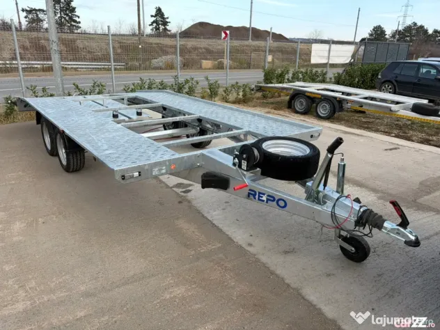 Trailer 5m fabr 2025 - ca nou 500 km rulați - Oradea (Bihor)