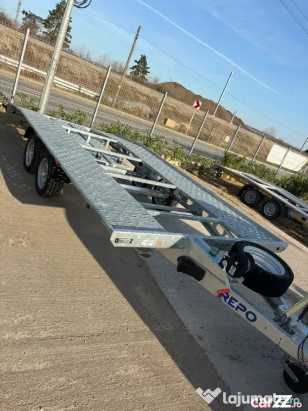 Trailer 5m fabr 2025 - ca nou 500 km rulați - Oradea (Bihor)
