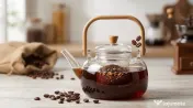 Ceainic/Cafetieră Multifuncțională Premium,1l Sticlă Borosilicată Termorezistent 