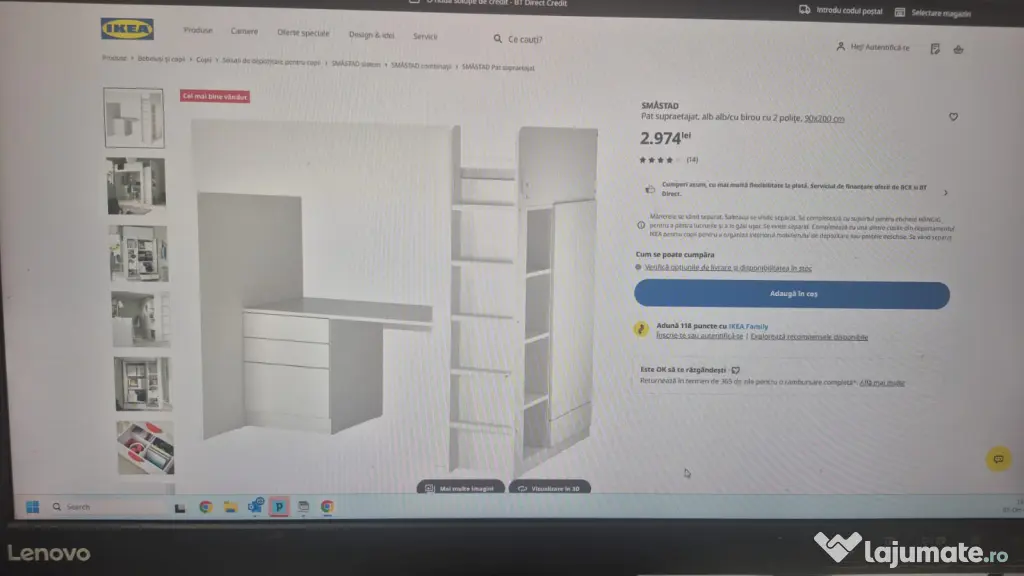 Mobilier dormitor Ikea pentru fete