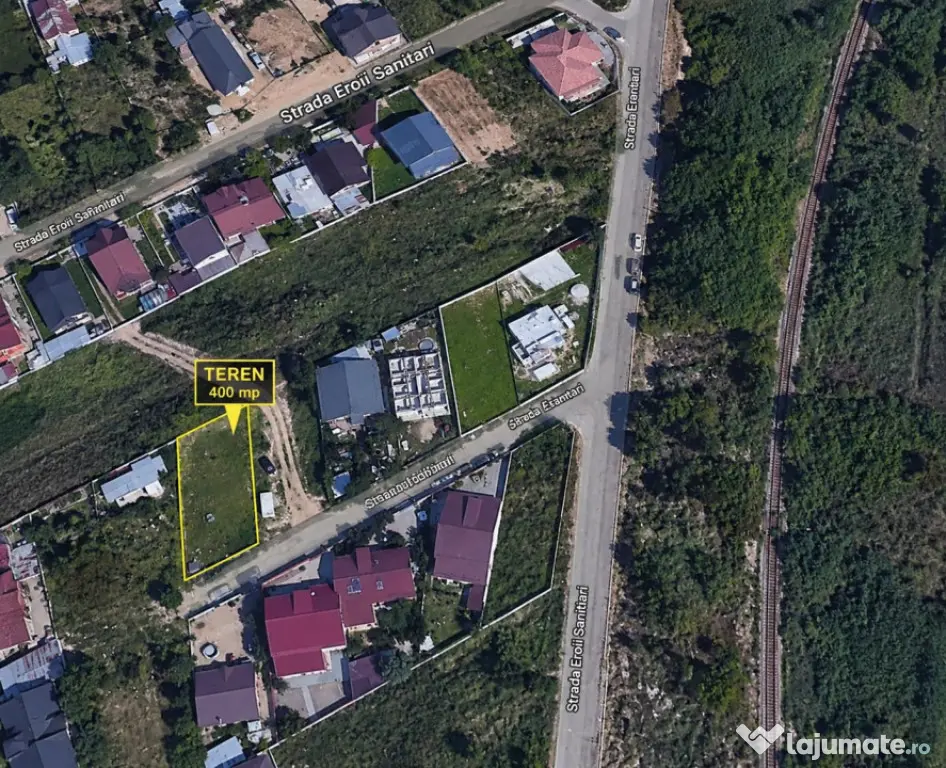 Teren intravilan de vânzare, 400 mp, zona Nord-Est - Craiova (Dolj)
