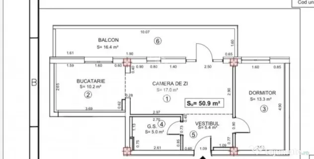 Apartament cu 2 camere de vanzare,Terasa 17 mp,Torontalului,Timisoara - Timisoara (Timis)