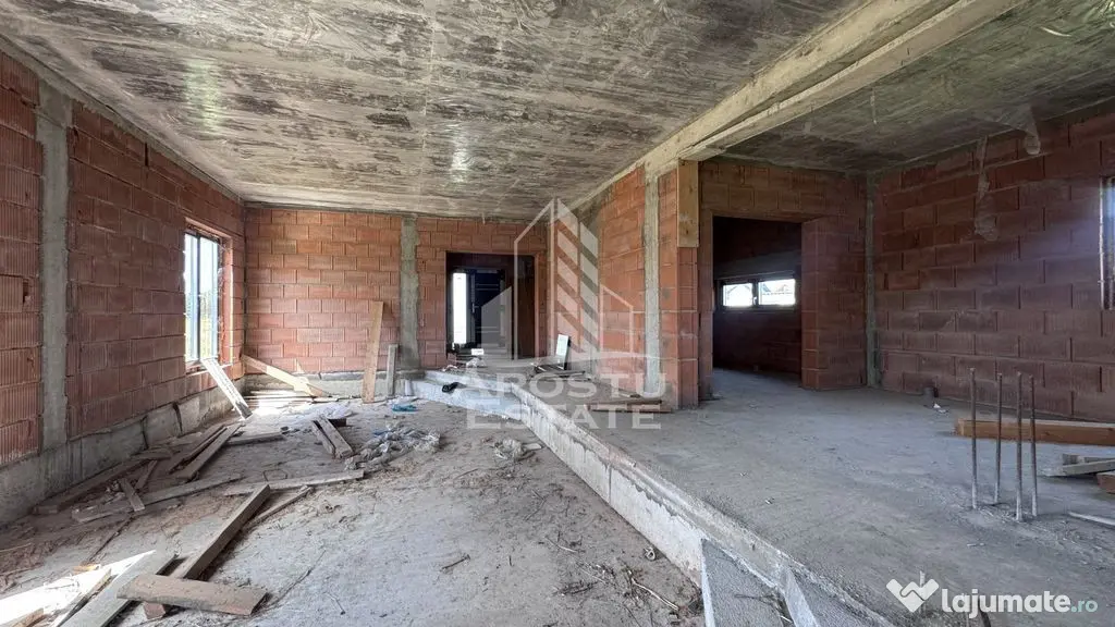 Casa la rosu P+M | Teren 513 mp , Cărpiniș - Carpinis (Timis)