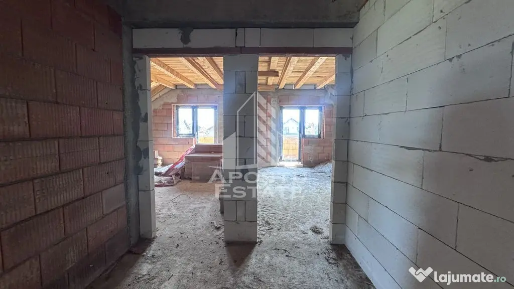 Casa la rosu P+M | Teren 513 mp , Cărpiniș - Carpinis (Timis)