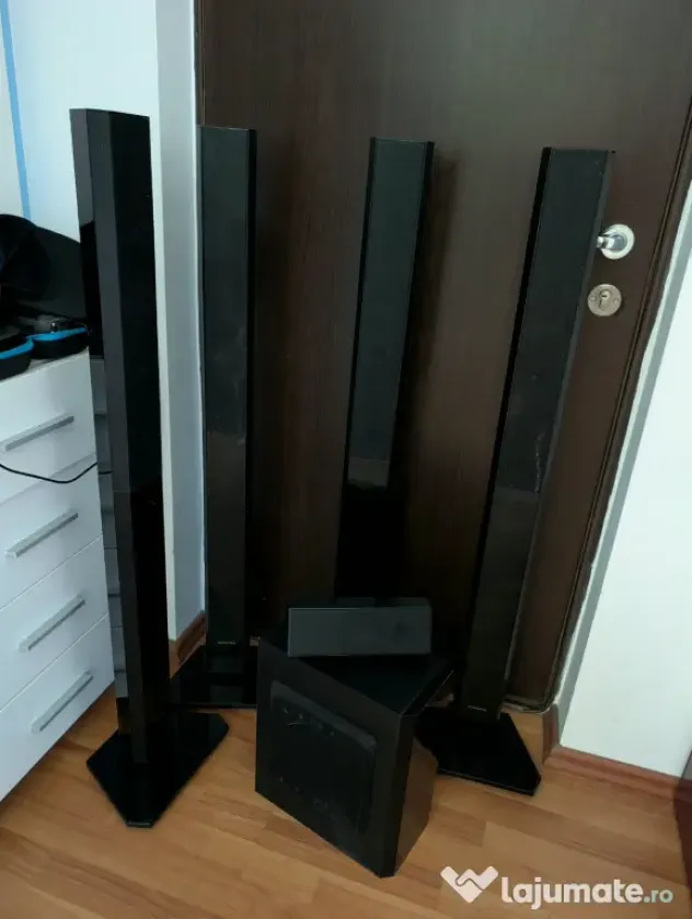 Vând set boxe pasive cu subwoofer Samsung Home Cinema 5.1 HT-H5550 – 1000 W