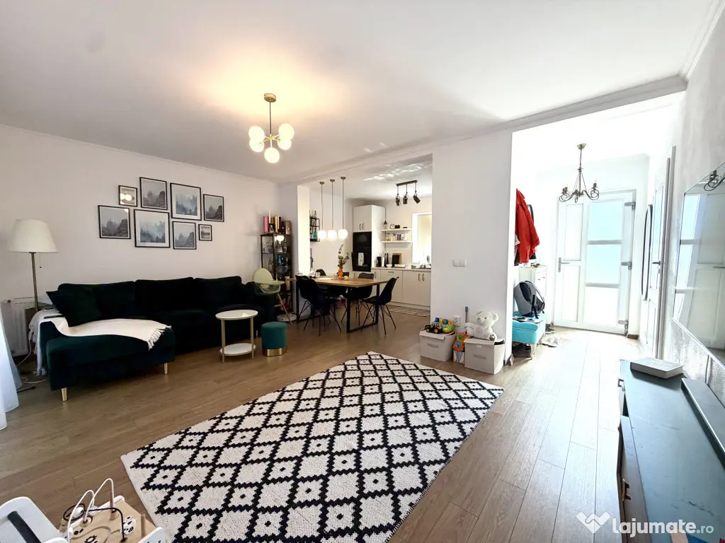 Triplex modern, 3 camere, 77 mp utili, mobilat/utilat - Sana - Sanandrei (Timis)