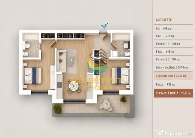 Apartament 3 camere - metrou N.Teclu - Bucuresti (Bucuresti-Ilfov)