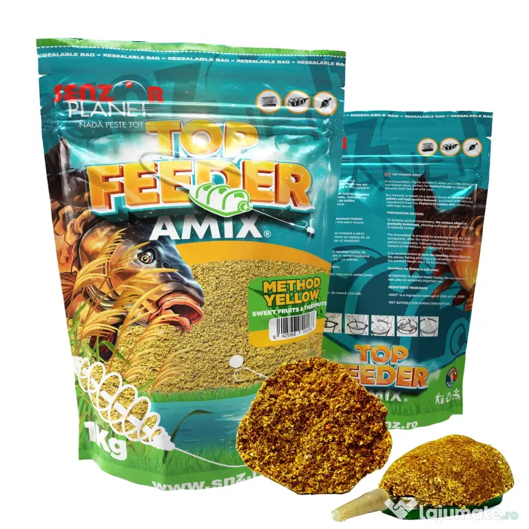 SENZOR PLANET TOP FEEDER AMIX METHOD YELLOW 1kg