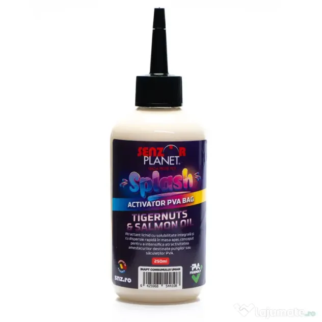 SENZOR PLANET SPLASH ACTIVATOR PVA BAG TIGERNUTS & SALMON OIL 250ml