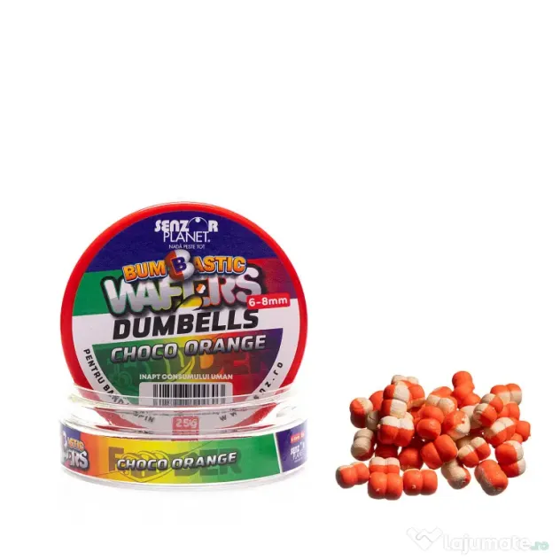 SENZOR PLANET BUMBASTIC WAFTERS DUMBELLS PENTRU BANDA CHOCO ORANGE 6-8mm 25g