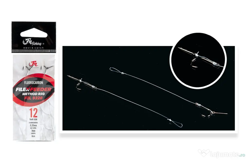 FILFISHING CARLIGE LEGATE FILFISHING METHOD FEEDER FLUOROCARBON RIG, 20mm, 7cm Nr 10