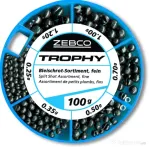 ZEBCO SET PLUMBI ALICE ZEBCO SPLIT SHOT ASSORTMENT FINE 100G, 0.25G – 1.20G