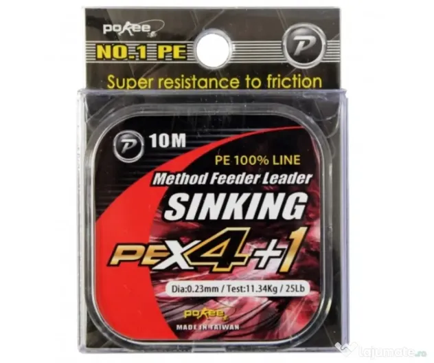 POKEE FIR TEXTIL POKEE METHOD FEEDER FAST SINKING, 10m 0.08mm/3.63Kg