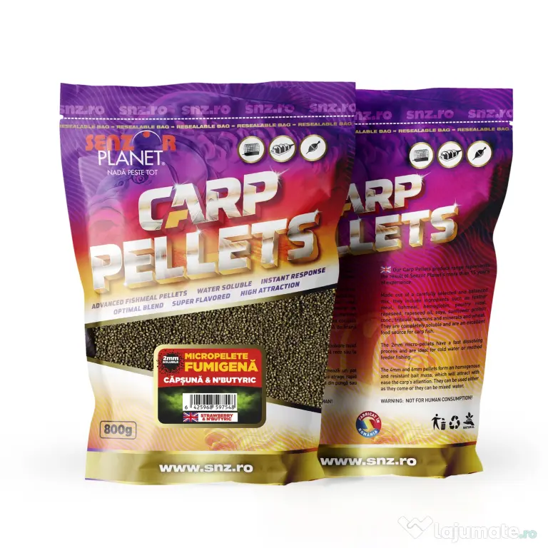 SENZOR PLANET MICROPELETE FUMIGENA CAPSUNA & N'BUTYRIC 2mm 800g