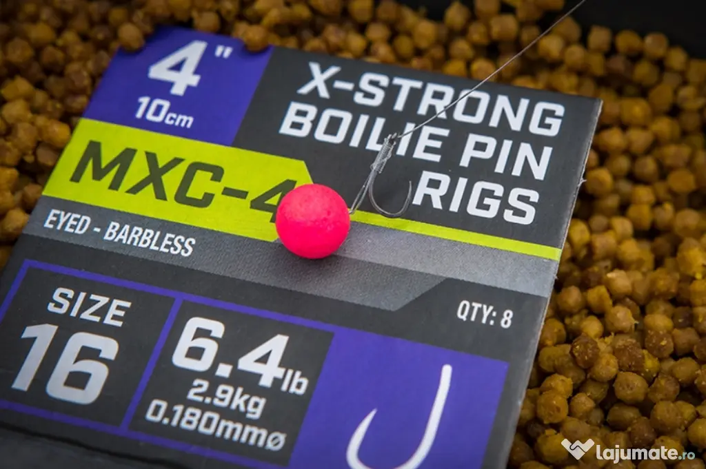 MATRIX RIGURI MATRIX MXC-4 BARBLESS X-STRONG BOILIE PIN, 10cm, 8buc Nr 12
