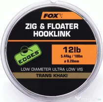 FOX FIR MONOFILAMENT FOX ZIG & FLOATER HOOKLINK, 100m  0.26mm/10lb