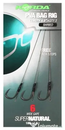 KORDA MONTURA KORDA SOLIDZ PVA, FREE EXTENDA STOPS, 18lb Nr 8