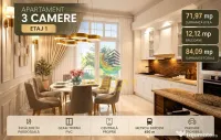 Vânzare Apartament 3 camere 84 mp - Popești Leordeni | 5 min Metrou Berceni 