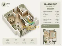 Vânzare Apartament 2 camere - Popești Leordeni | 5 min Metrou Berceni 