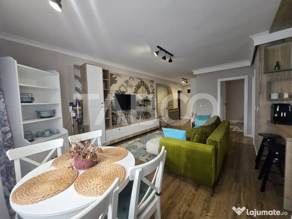 Apartament cozy 2 camere de inchiriat decomandat 55 mp Doamn - Sibiu (Sibiu)
