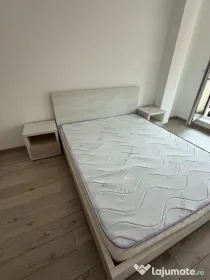 Pat cu noptiere si saltea