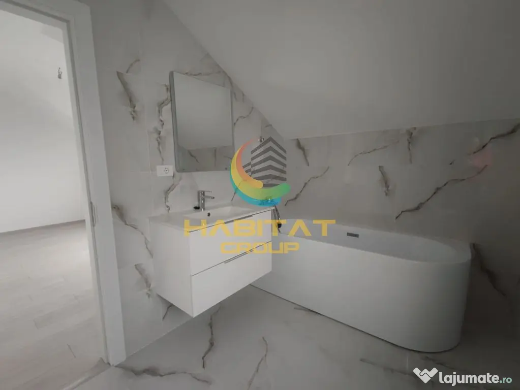 Casă P+M, 4 camere decomandate, 3 băi, teren 308mp, la cheie - Berceni (Bucuresti-Ilfov)